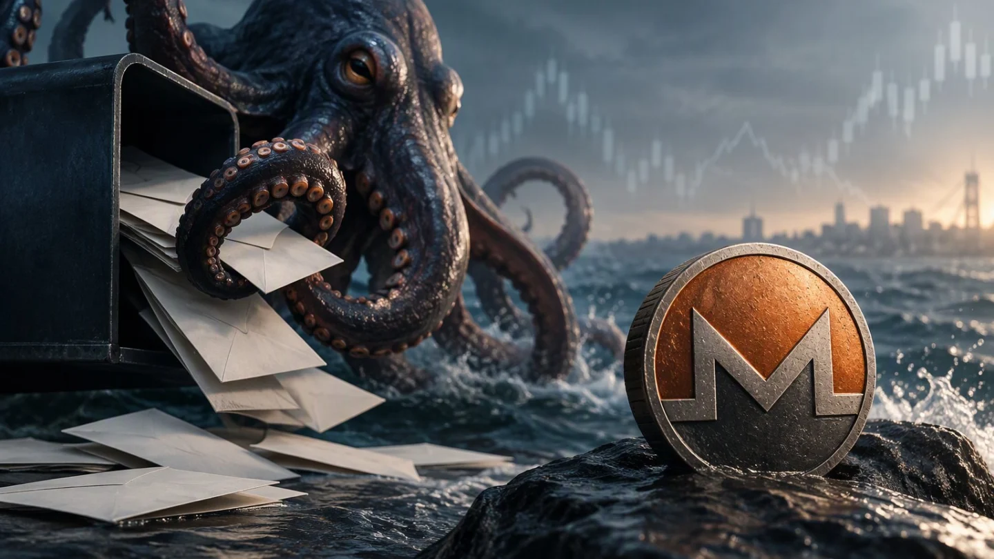 A paper questionnaire being pulled back across a dark exchange counter while a dark orange coin rests untouched beside it, in charcoal, slate and blue