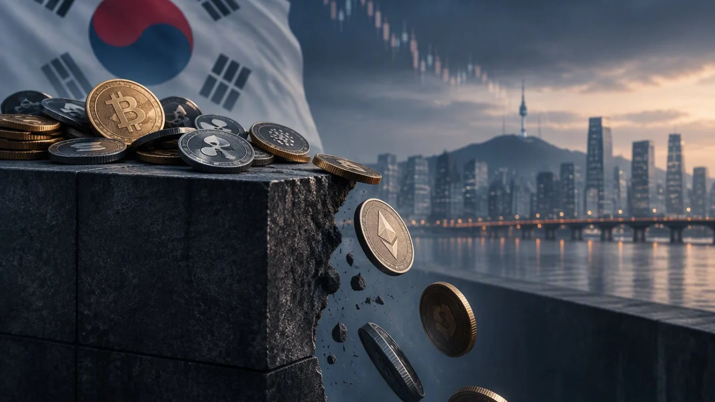 Editorial illustration for South Korean exchanges delisting more tokens in 2026