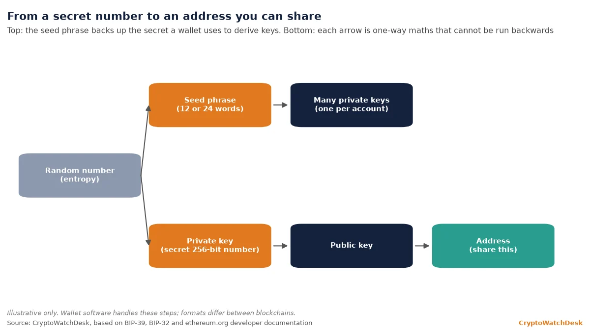 What is a private key? The secret number that controls your crypto